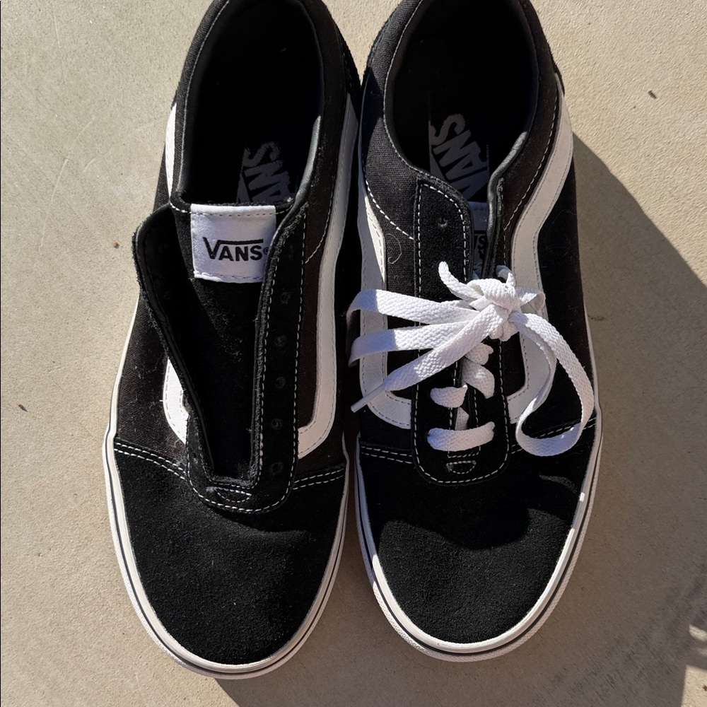 Vans Classic Black and White Low-Tops